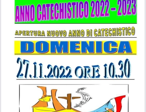 Apertura nuovo anno Catechistico 2022 -2023
