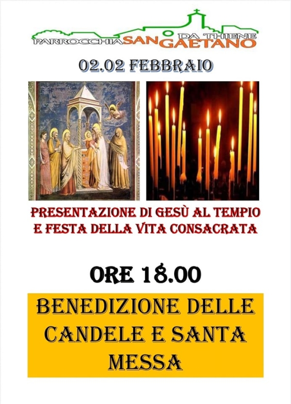 Preghiera Candelora Presentazione Di Gesù Al Tempio Candelora – Presentazione di Gesù al Tempio – Parrocchia San Gaetano da