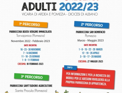 Cresima degli adulti – percorso Vicariale Ardea – Pomezia